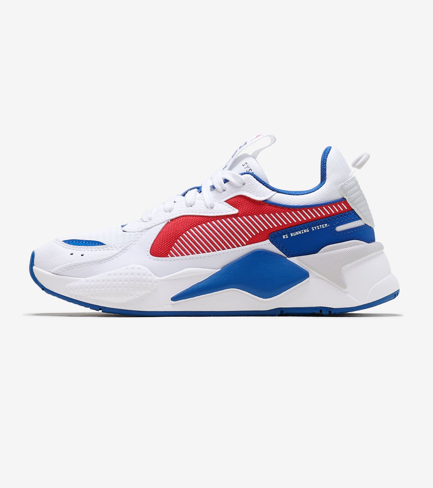 red white and blue puma