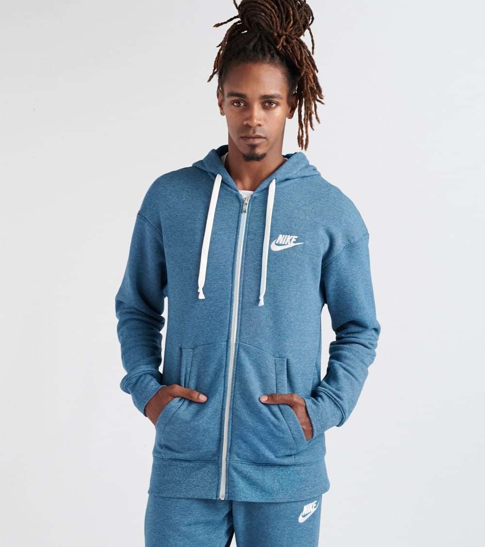 Nike Heritage Full Zip Hoodie (Medium Blue) - 928431-474 | Jimmy Jazz