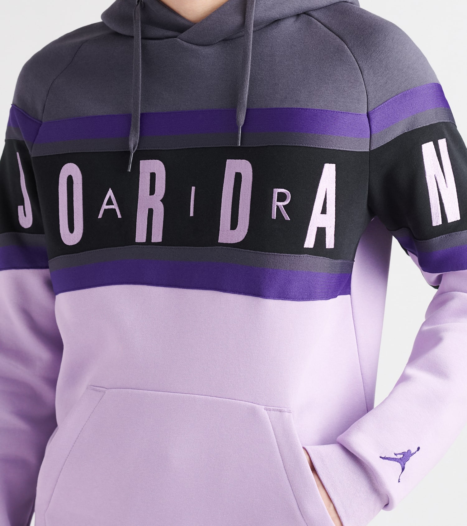 purple jordan sweater