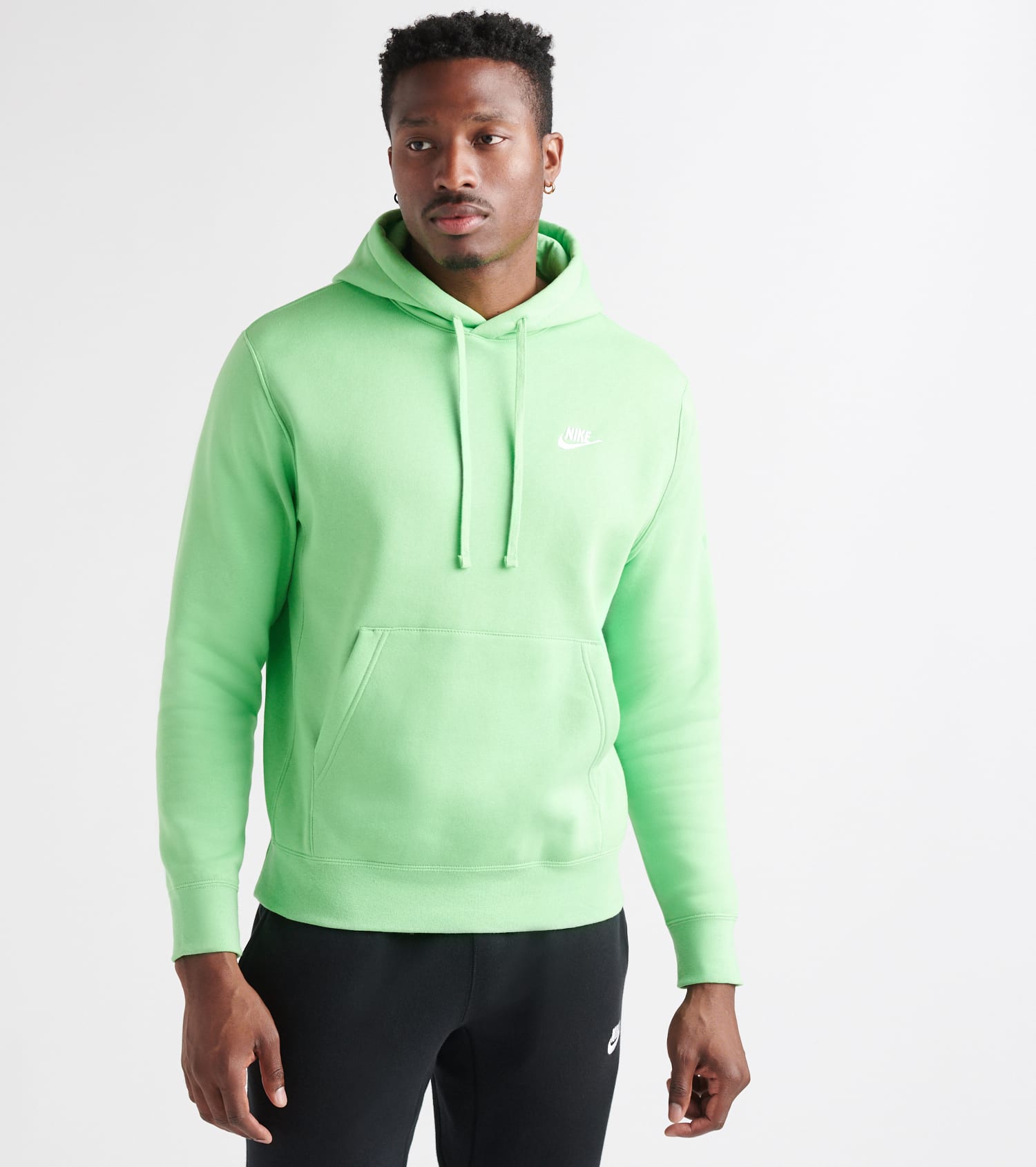 neon green nike hoodie