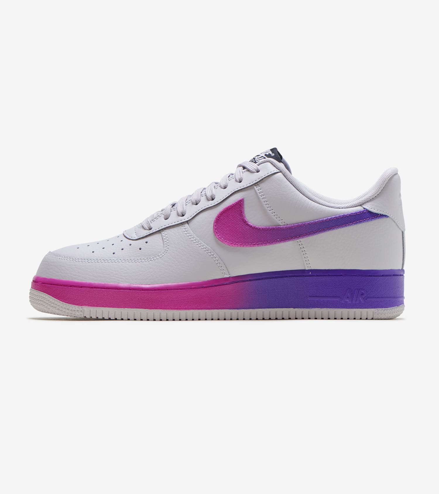 purple and pink air force ones