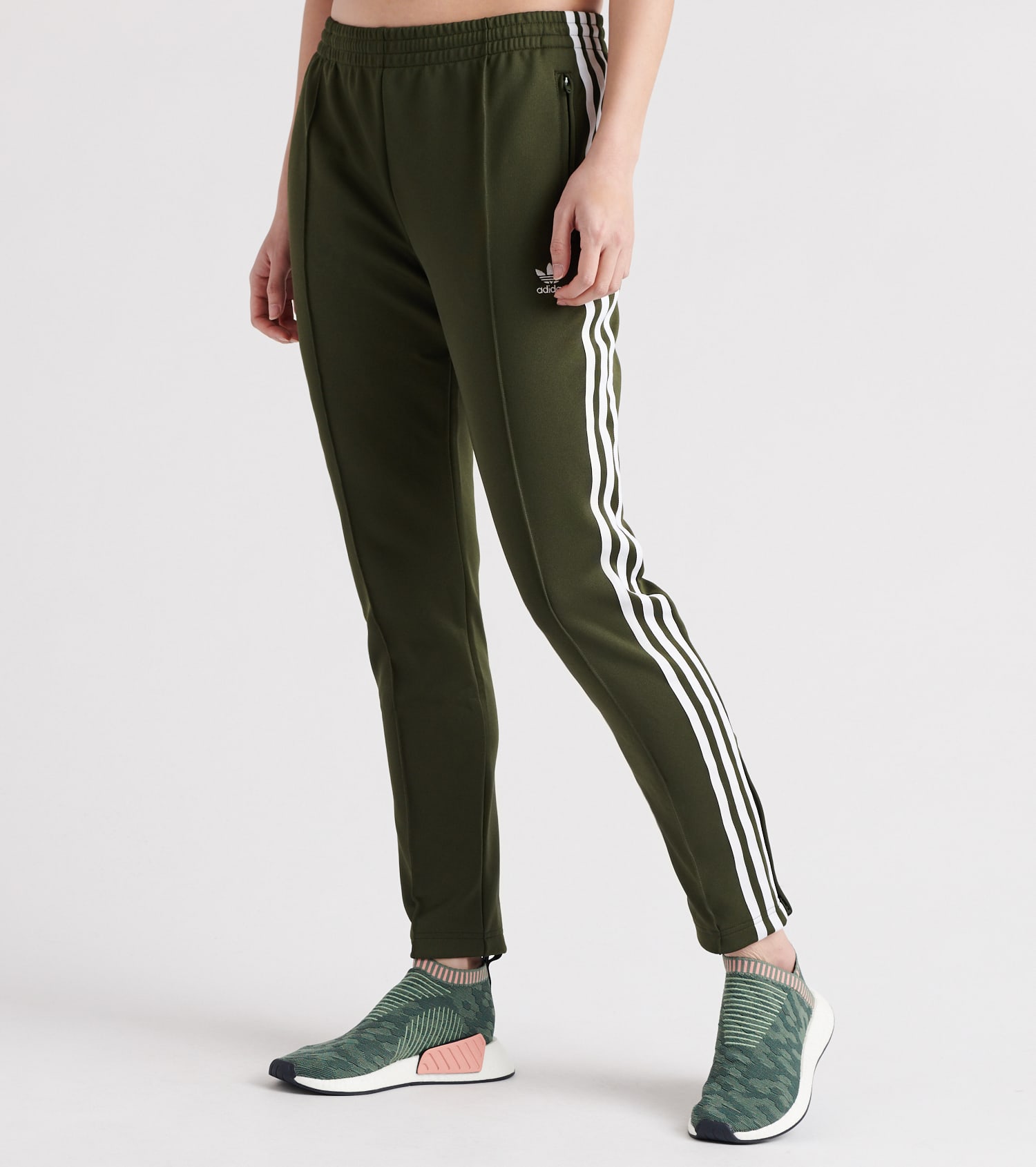 adidas sst track pants womens green