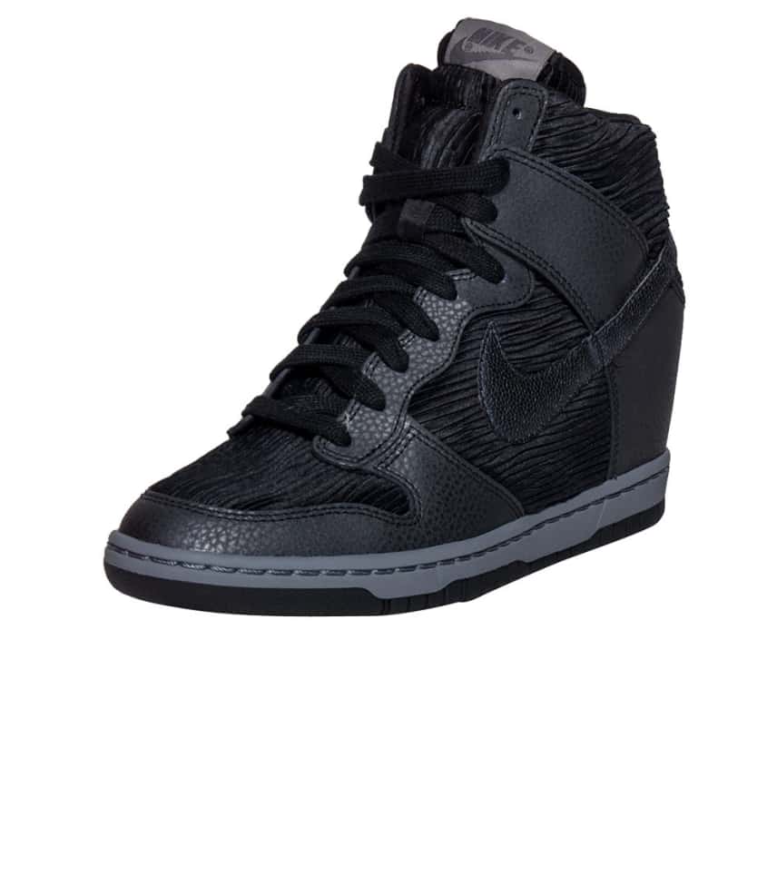 black nike wedge sneakers