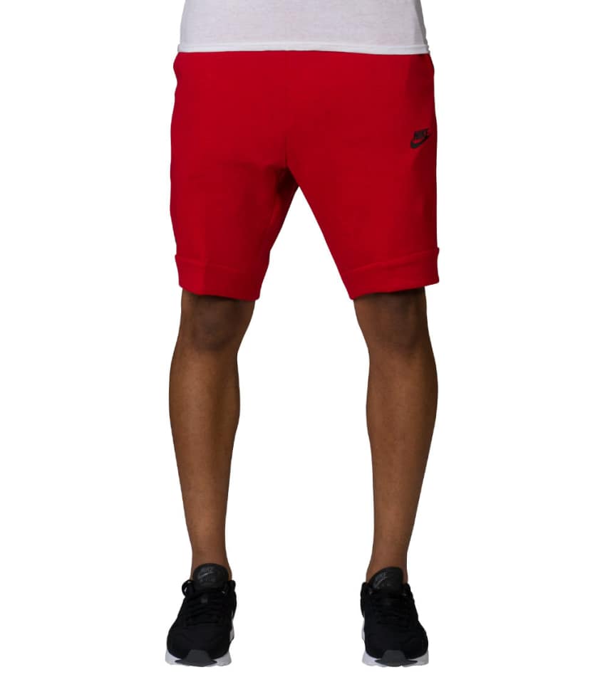 nike tech fleece shorts red