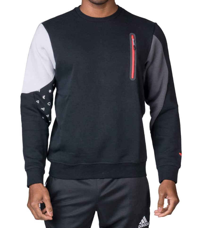 adidas Winter Tech Crew Fleece Sweatshirt (Black) - AB7783 | Jimmy Jazz