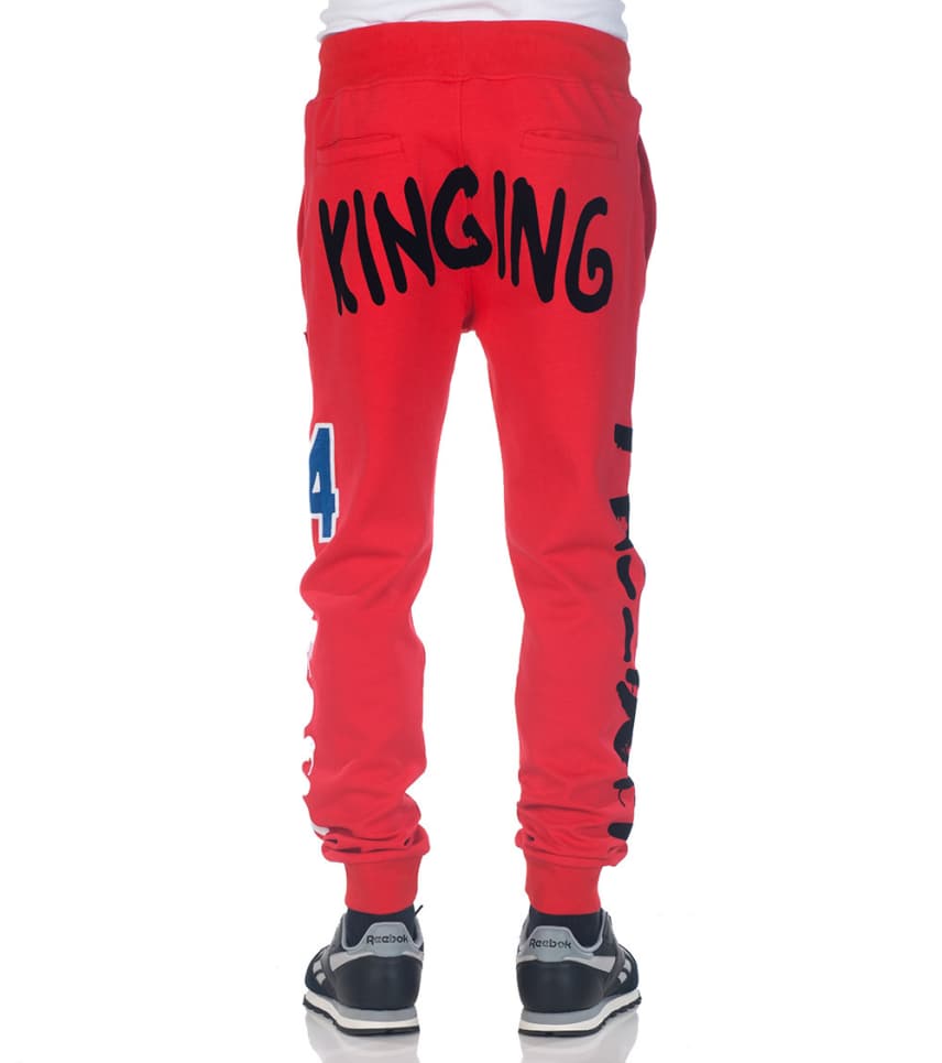 BASS BY RON BASS KINGING JOGGER PANTS (Red) - B43024 | Jimmy Jazz