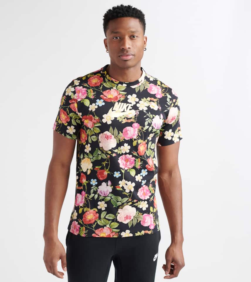 nike floral foamposite shirt