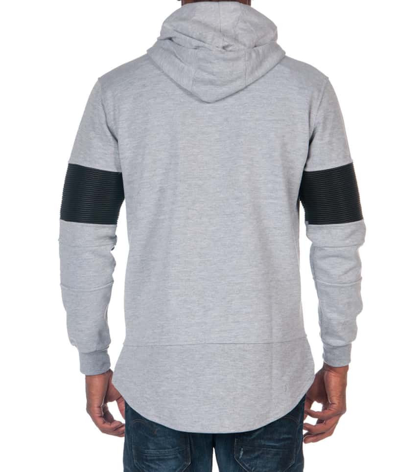 Hudson Outerwear RIBBED SLEEVE PULLOVER HOODIE (Grey) - H2050539 ...