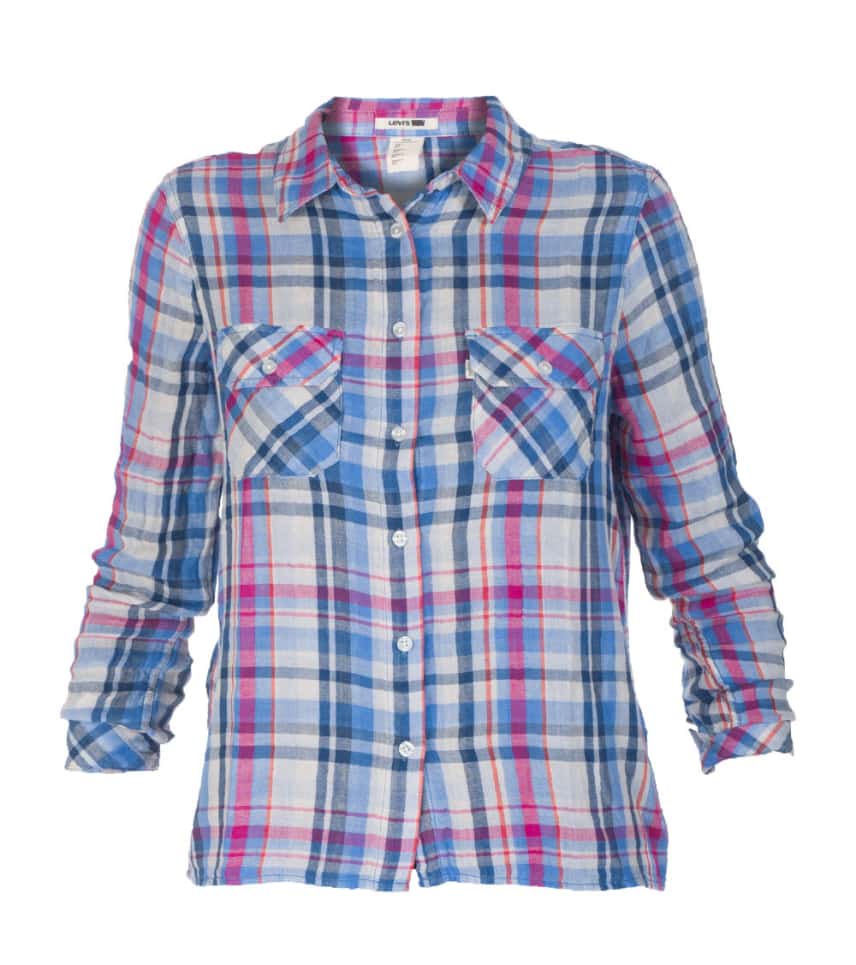 LEVIS DOUBLE LAYER PLAID ROLL CUFF SHIRT (Multi-color) - LFW4113 ...