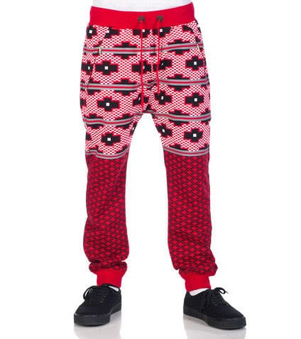American Stitch Tetris Jogger Pant (Red) - SP15FB2091 | Jimmy Jazz