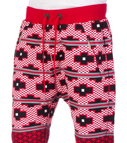American Stitch Tetris Jogger Pant (Red) - SP15FB2091 | Jimmy Jazz
