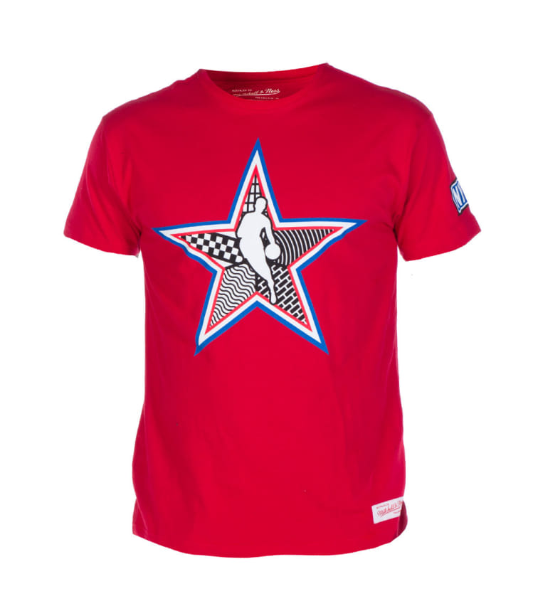 Mitchell and Ness All Star All Tee (Red) - 4014A | Jimmy Jazz