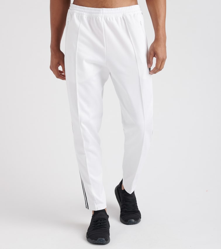 adidas beckenbauer track pants white