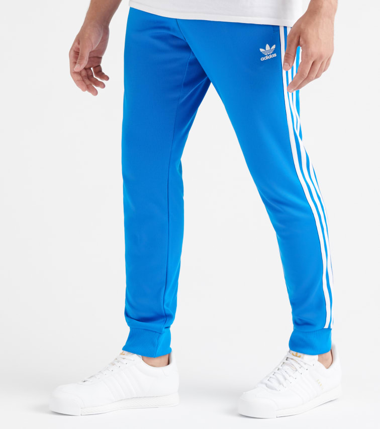 Adidas Originals Side Stripe Track Pants In Blue | ModeSens