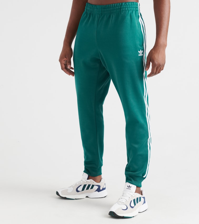 Adidas Originals Side Stripe Track Pants In Green | ModeSens